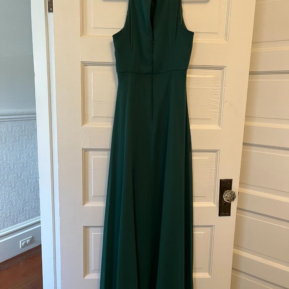 Dessy Green Bridesmaid Dress - Picture 4 of 5